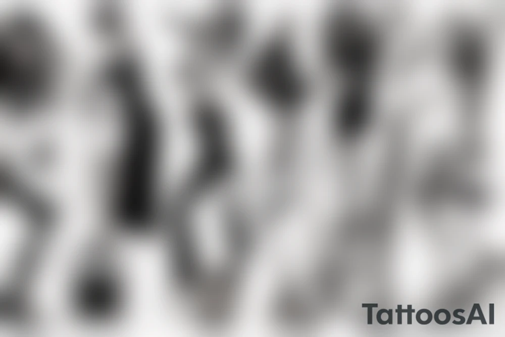 Sexy lady in a bar tattoo idea