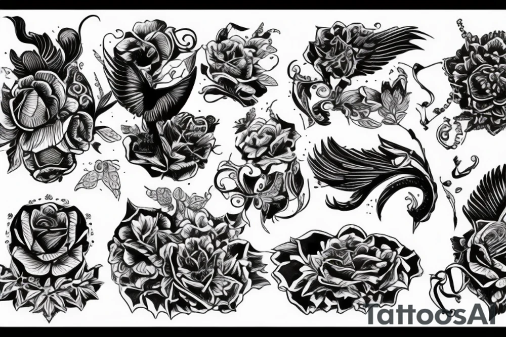 Лев с линиями tattoo idea
