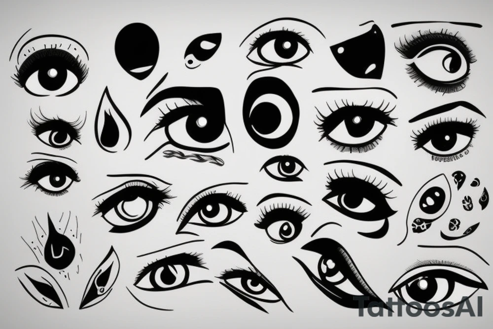 Two Eyes tattoo idea