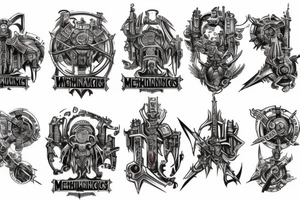 Mechanicus logo Warhammer40k tattoo idea