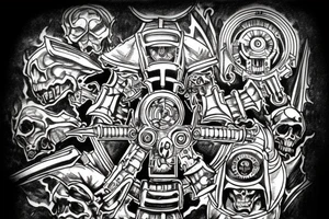 Mechanicus logo Warhammer40k tattoo idea