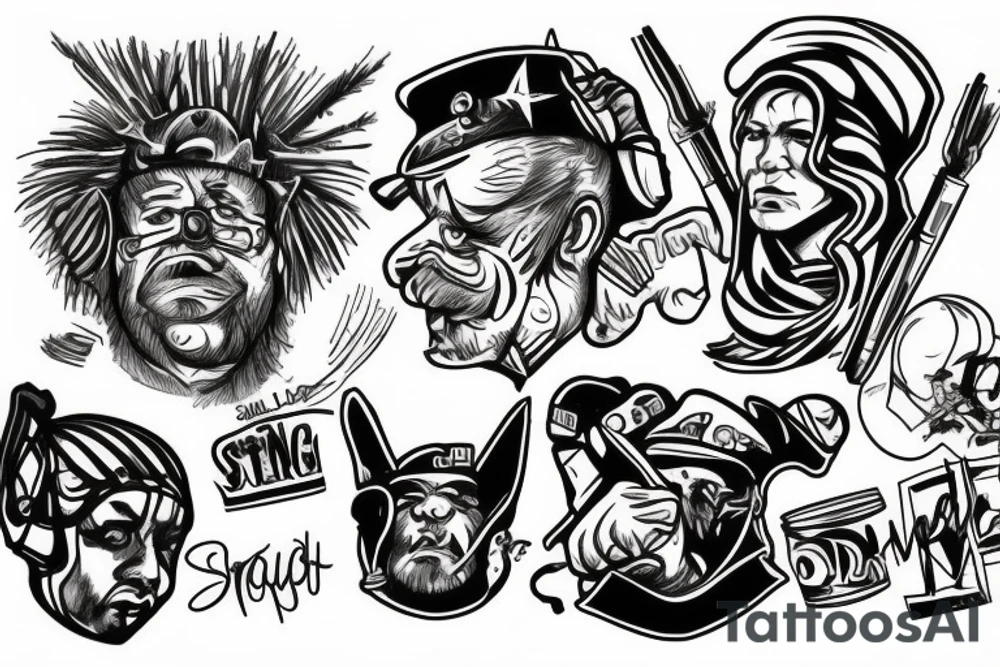 Strong Sergei in da hood tattoo idea