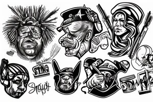 Strong Sergei in da hood tattoo idea