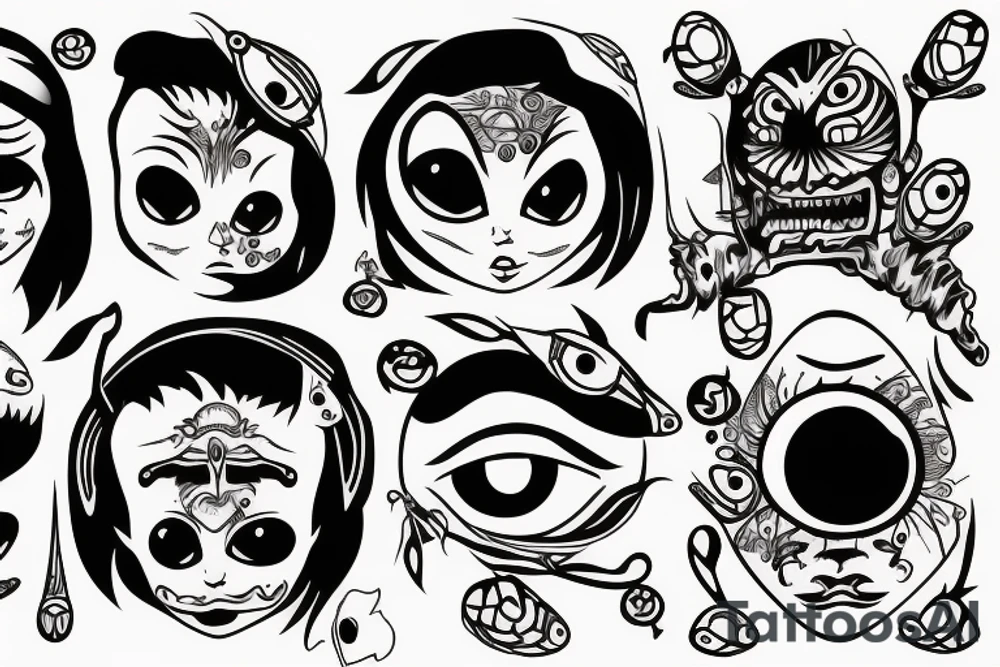 Two Eyes tattoo idea