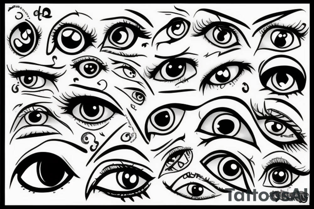 Two Eyes tattoo idea