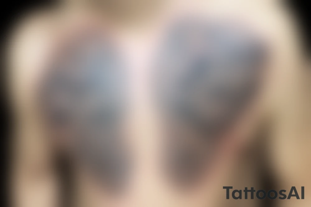 Сова с раздвинутыми в сторону крыльями сидит на песочных часах tattoo idea