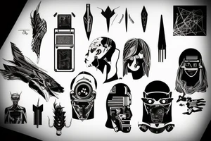 Cyberpunk tattoo idea