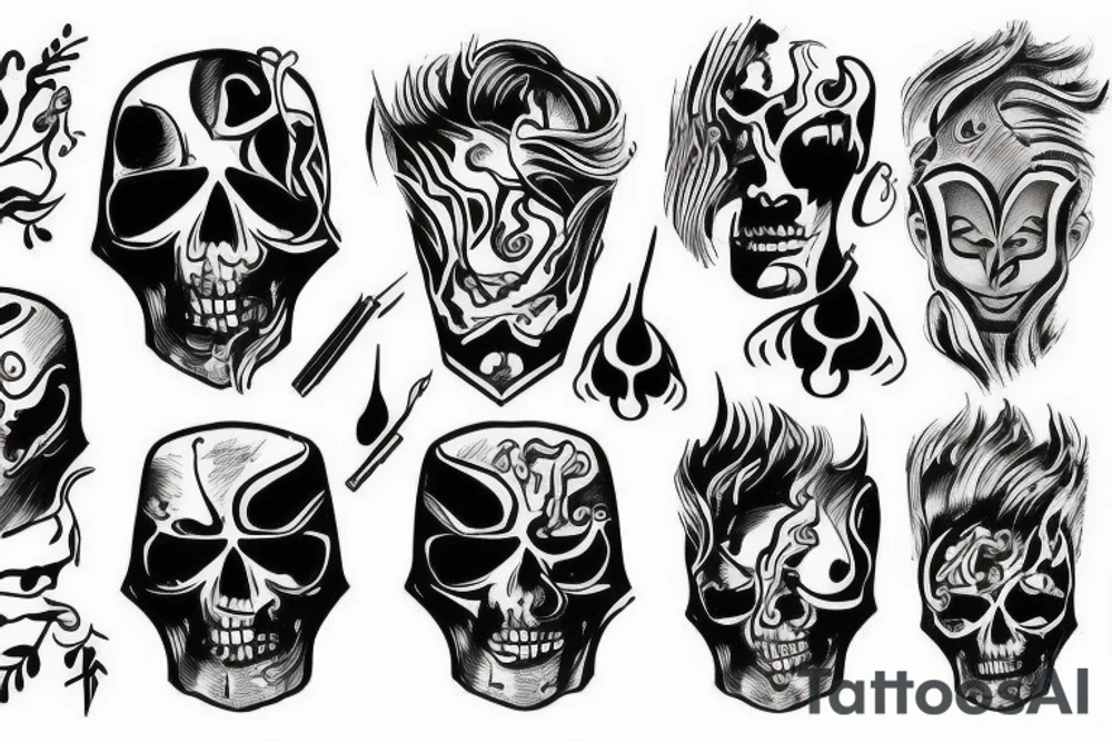 Black tattoo idea