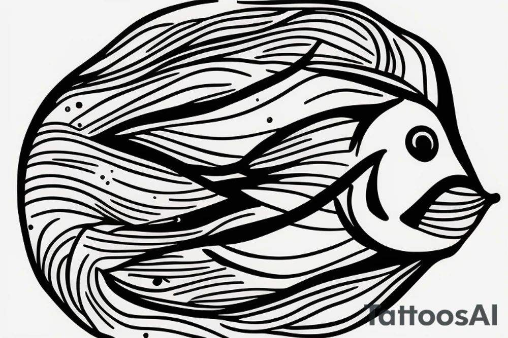 two fish third person view water tattoo idea