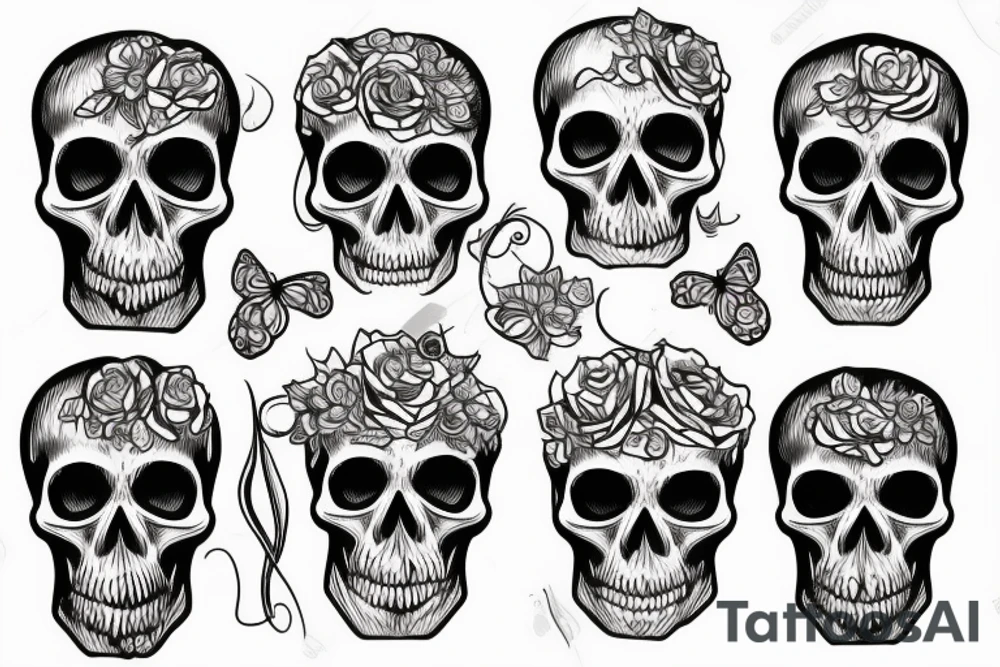 Skull tattoo idea
