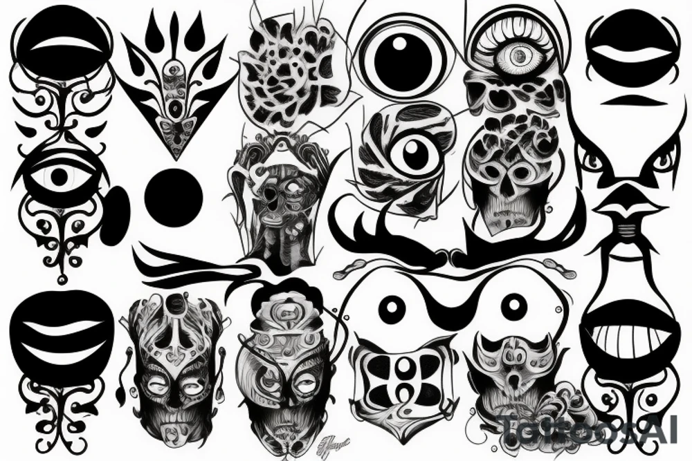 Two Eyes tattoo idea
