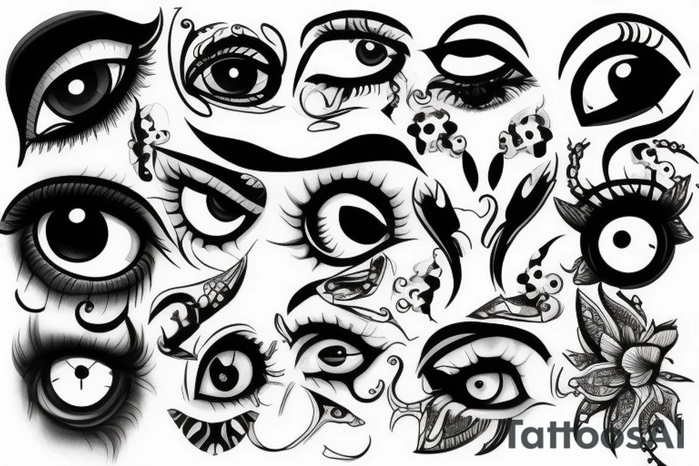 Two Eyes tattoo idea