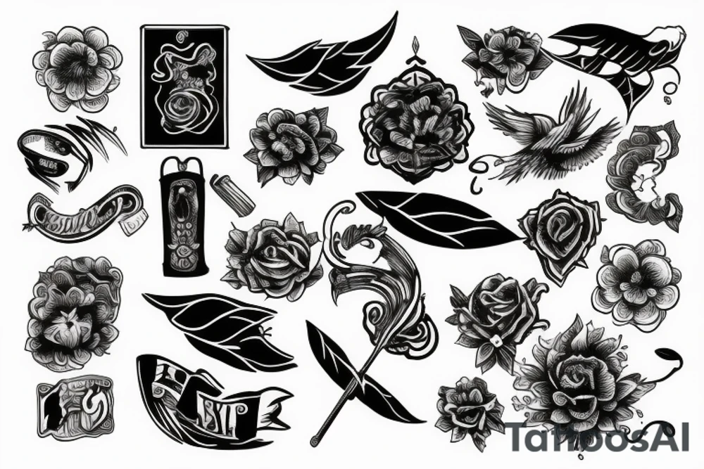 Black tattoo idea