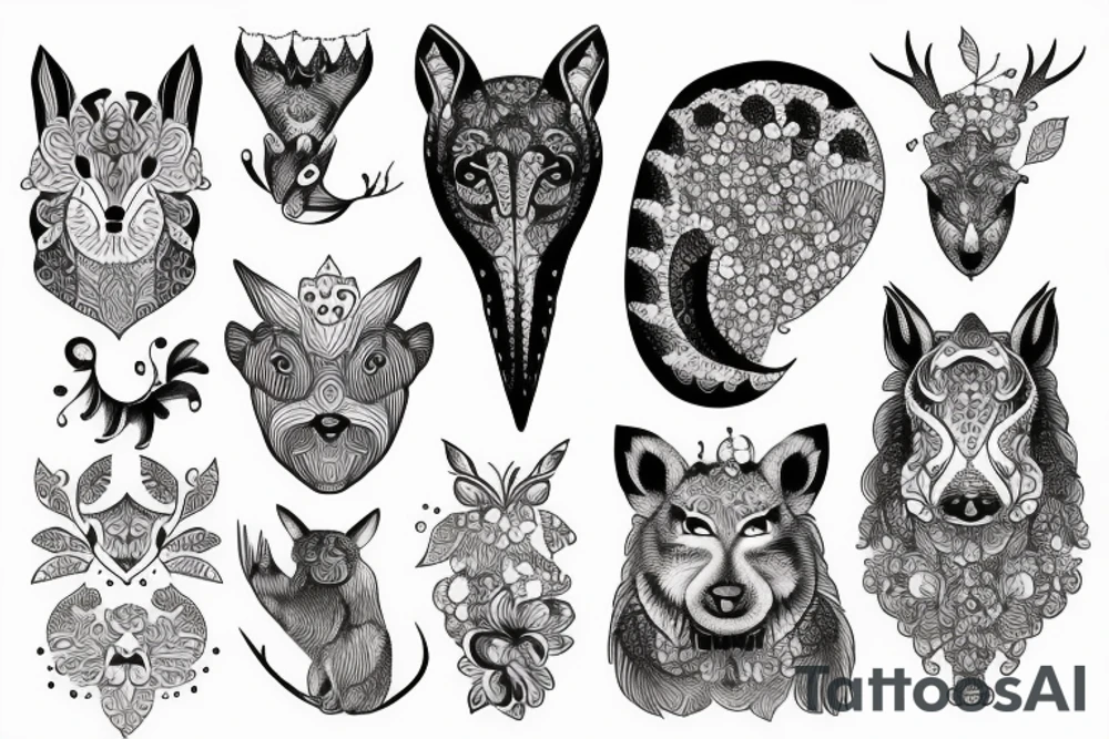 fabulous animal tattoo idea