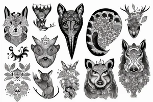 fabulous animal tattoo idea