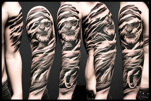 Tiger soldier tattoo idea