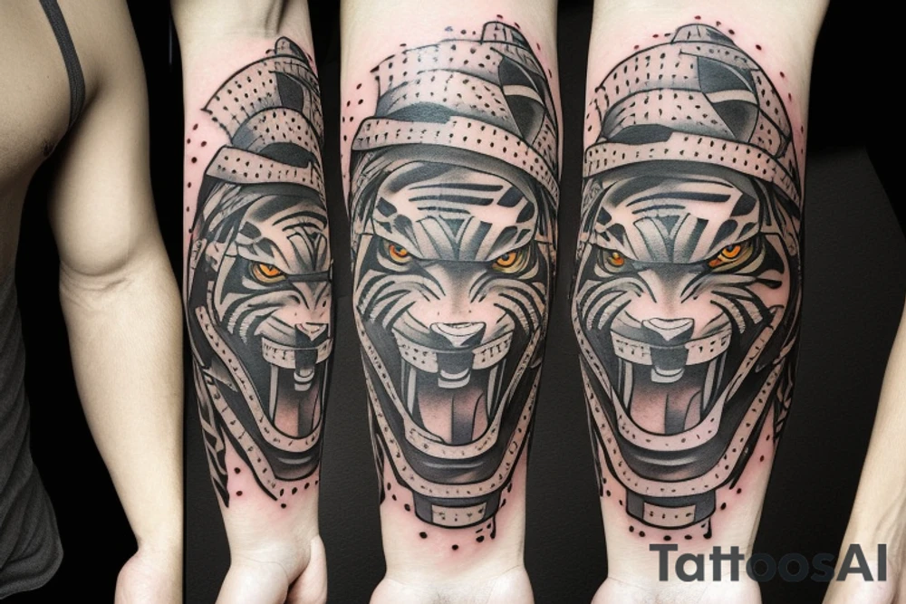 Tiger soldier tattoo idea