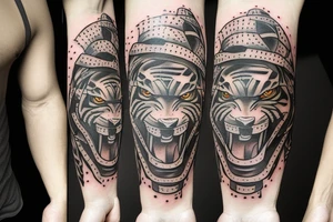 Tiger soldier tattoo idea