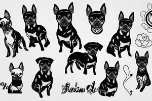 russian toy terrier tattoo idea