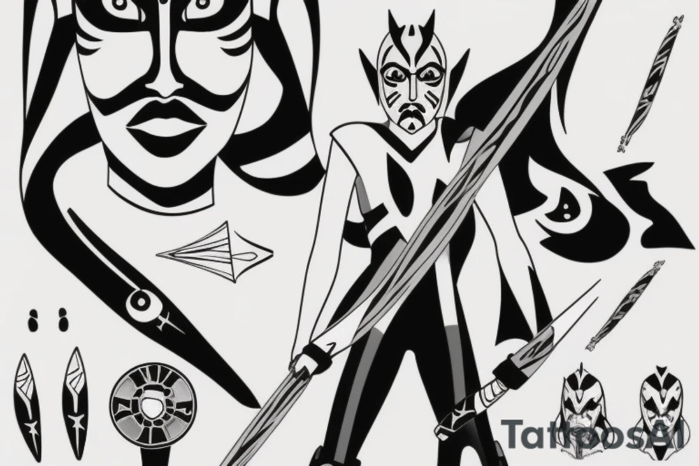 ahsoka tano vs darth maul tattoo idea