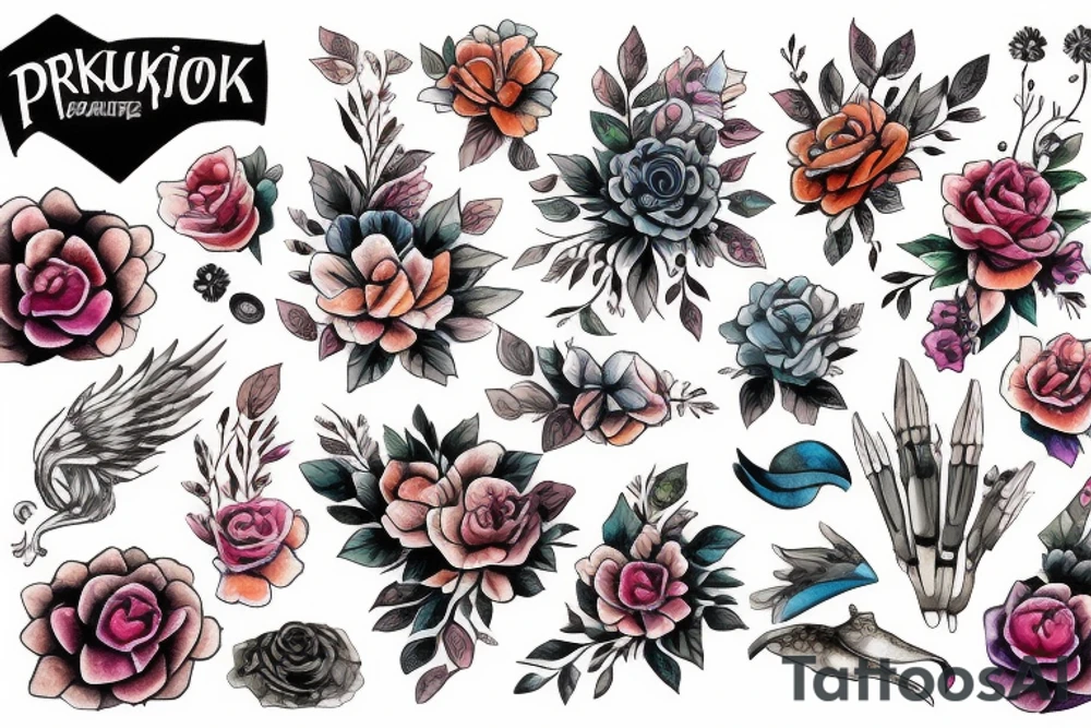 Крылатый дракон tattoo idea