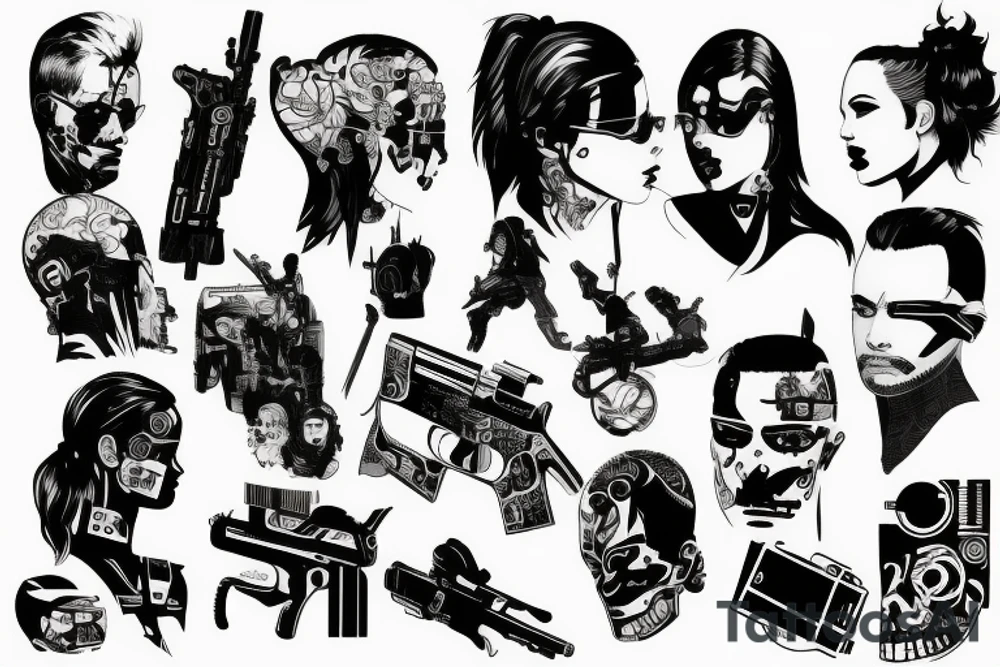 Cyberpunk 2077 tattoo idea