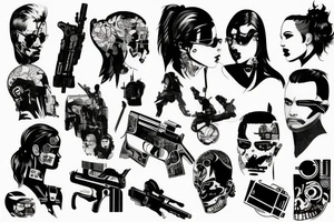 Cyberpunk 2077 tattoo idea
