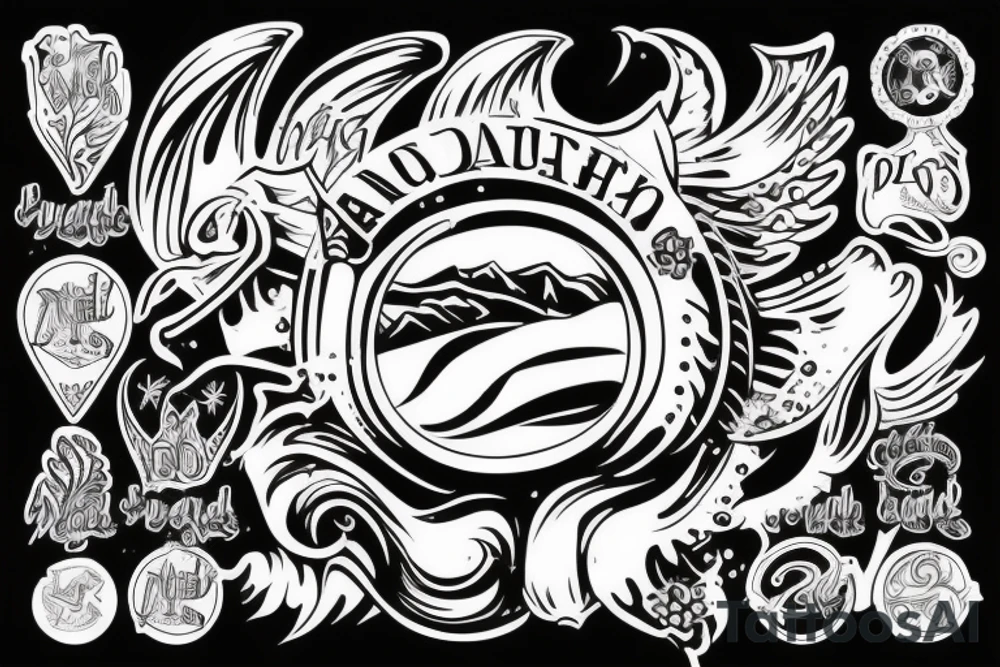 Знак зодиака Водолей tattoo idea
