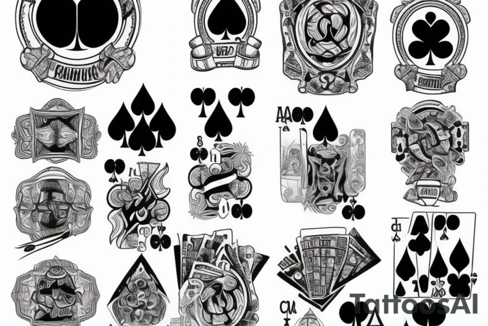 Poker tattoo idea