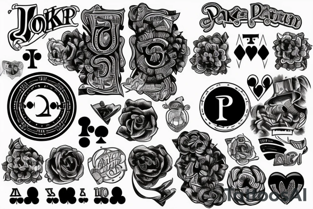 Poker tattoo idea