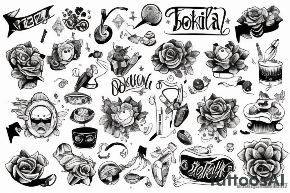 Белка-зомби тянется за орехом tattoo idea