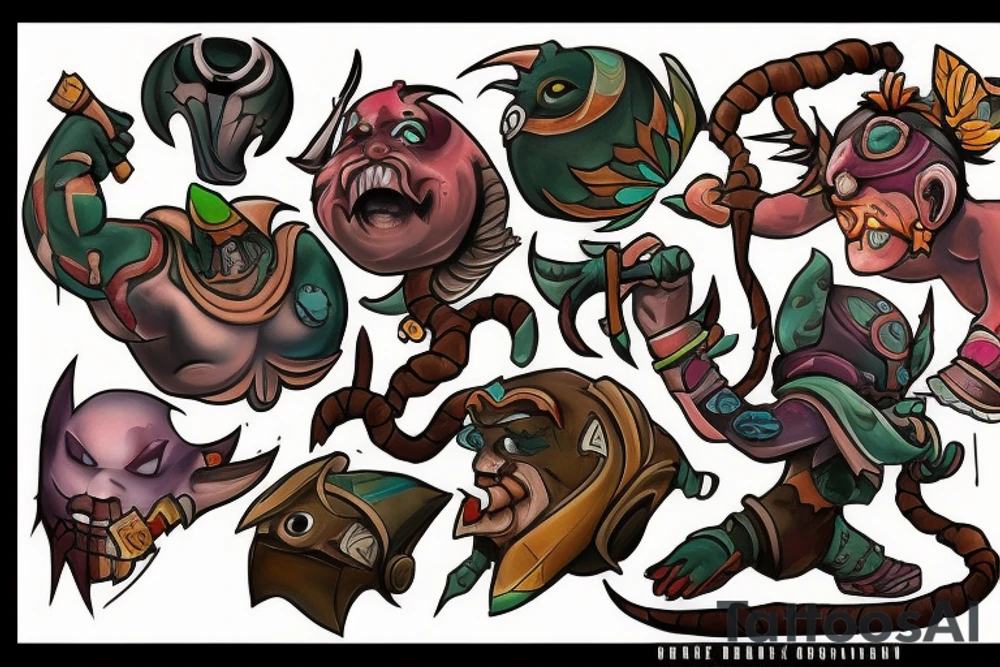 pudge dota 2 tattoo idea