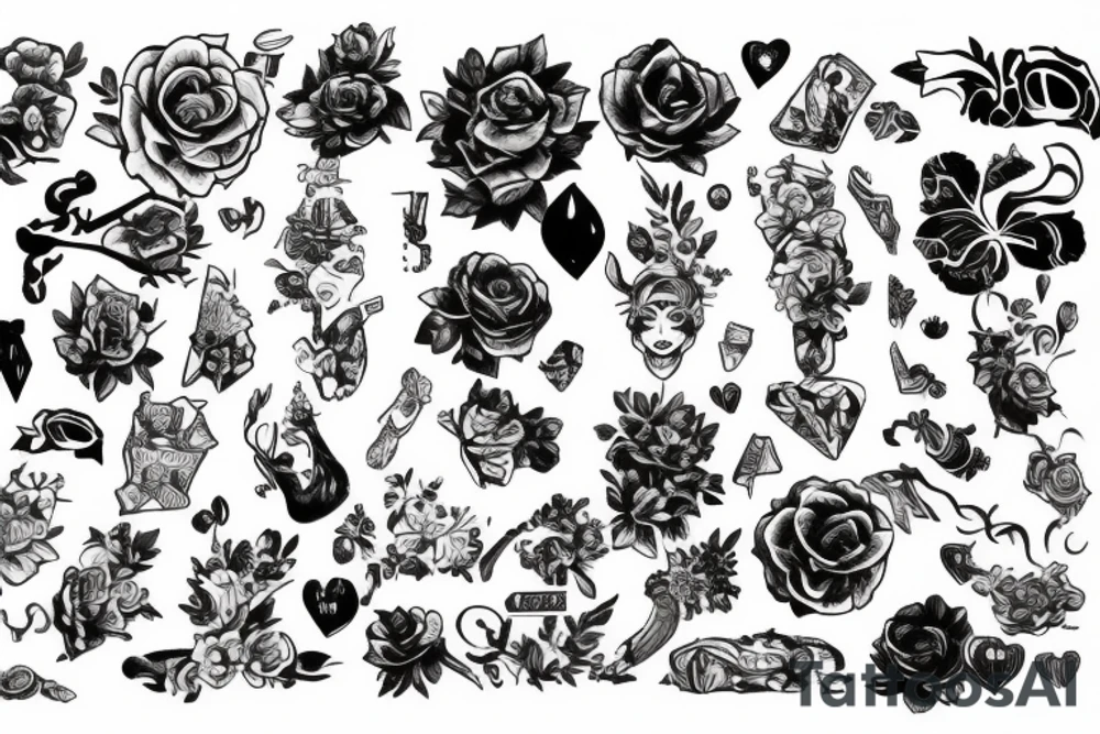 Змея с цветком tattoo idea