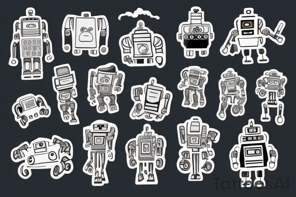 Robot tattoo idea
