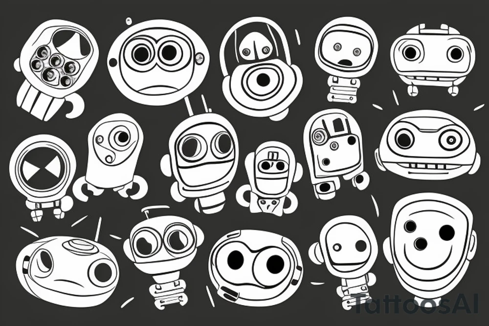 Robot tattoo idea