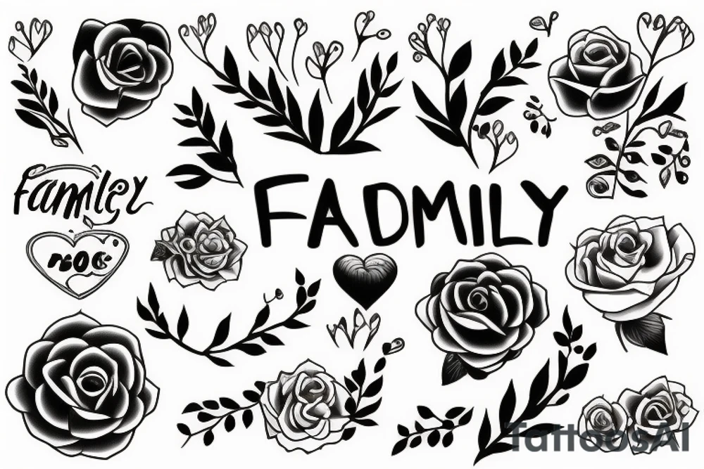 family daughter tattoo idea