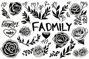 family daughter tattoo idea