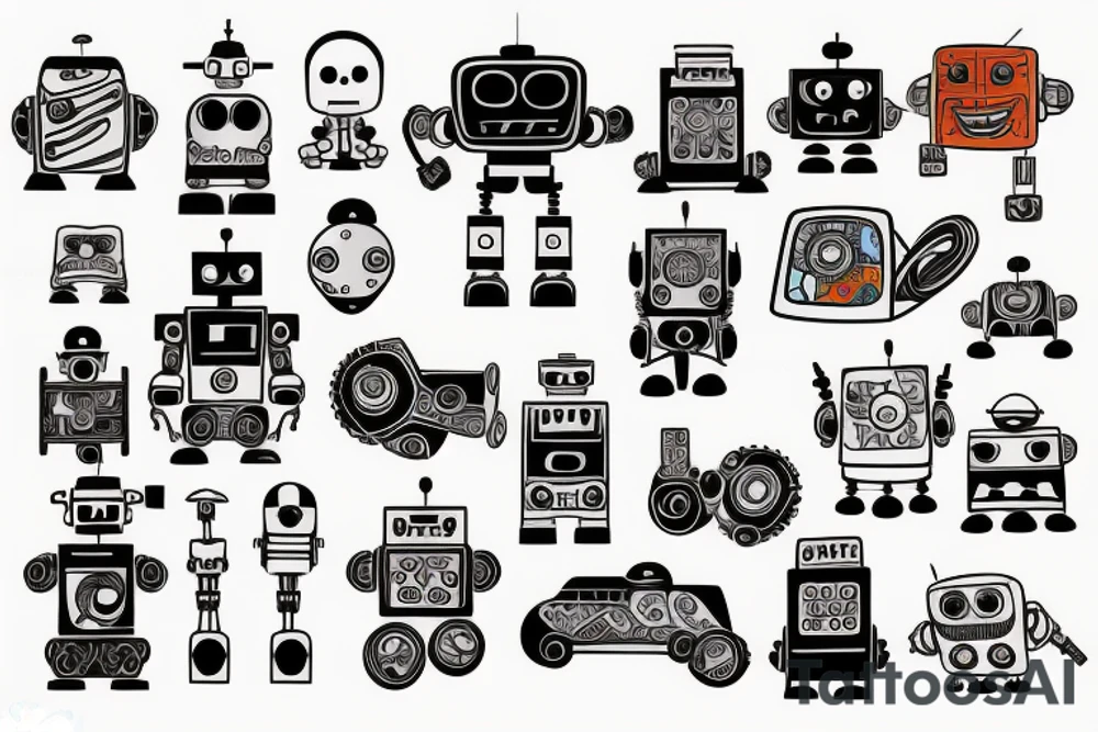 Robot tattoo idea