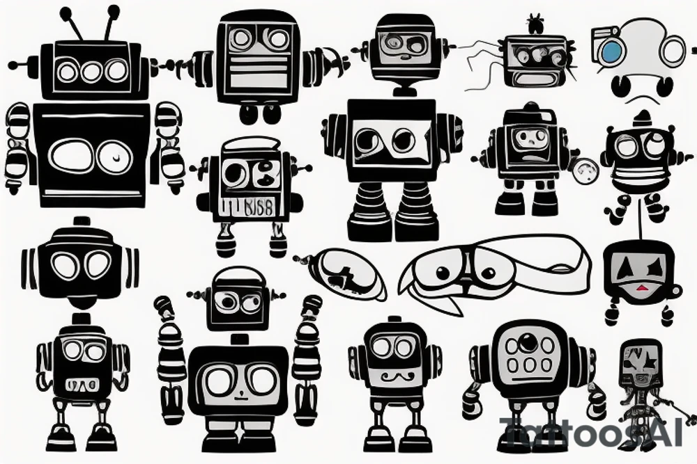Robot tattoo idea