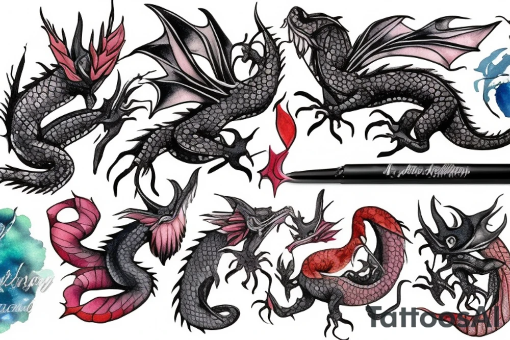 little dragon tattoo idea