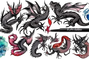 little dragon tattoo idea