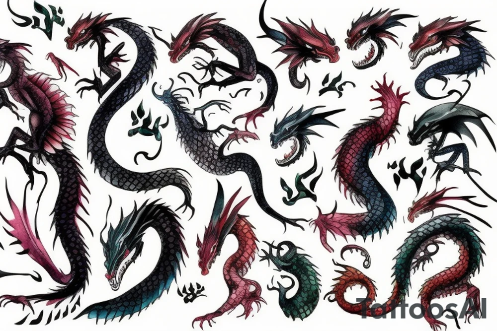 little dragon tattoo idea