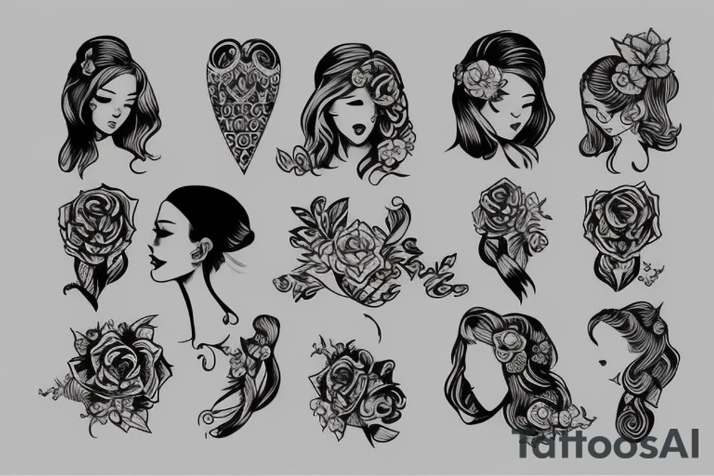 Teen girl tattoo idea