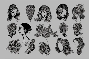 Teen girl tattoo idea