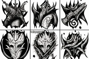 ashen one from dark souls tattoo idea