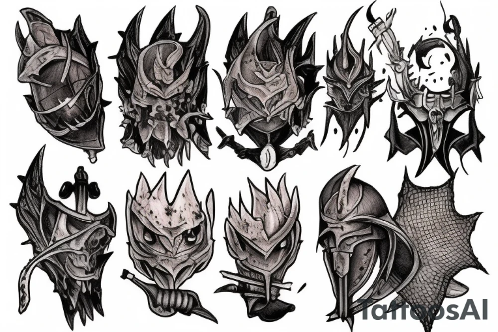 ashen one from dark souls tattoo idea