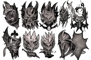 ashen one from dark souls tattoo idea