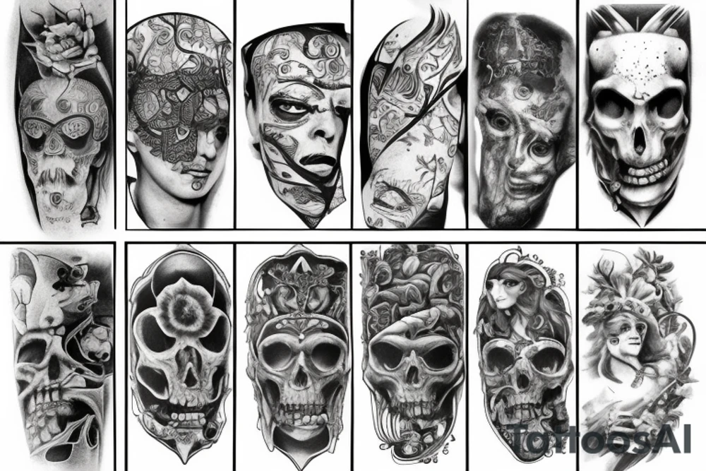Ruins tattoo idea