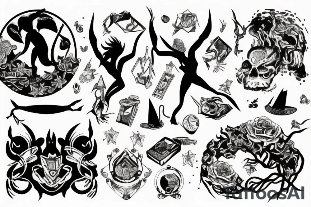 Magic mountain tattoo idea