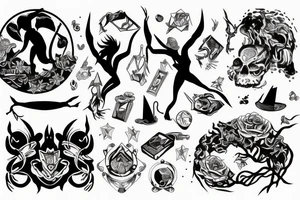 Magic mountain tattoo idea
